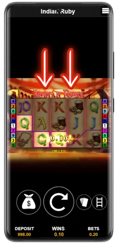 Walzen im Indian Ruby Slot beobachten und genießen